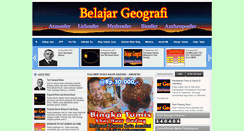 Desktop Screenshot of belajargeografi.com